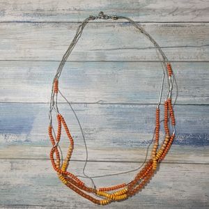 Five Strands Long Necklace.